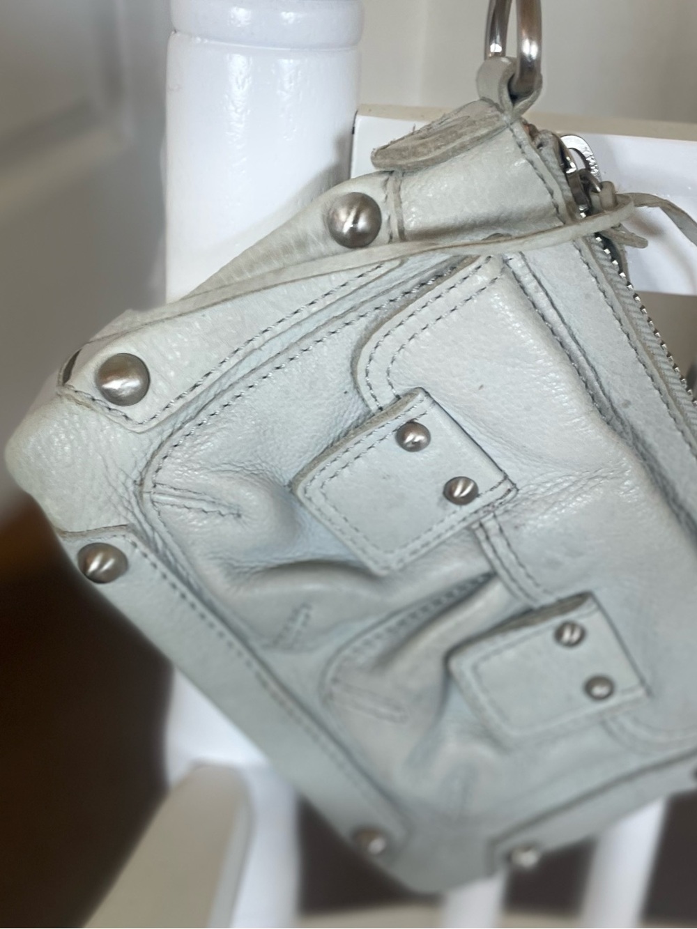 Linea Pelle Collection Casual Grey Clutch Like New